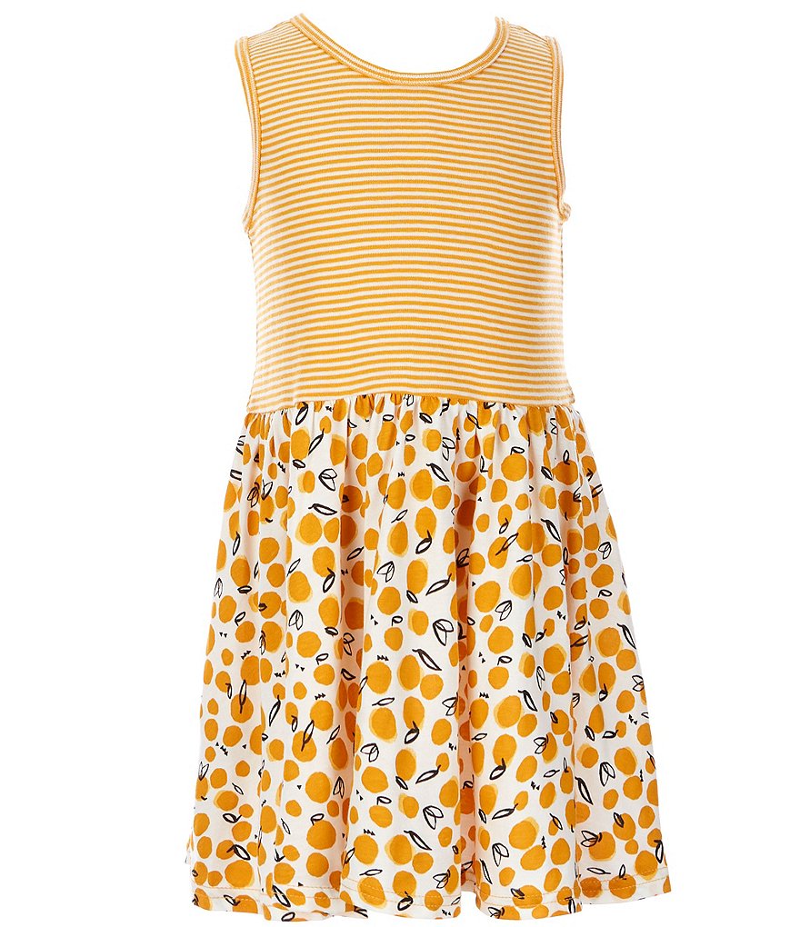 Tea Collection Little Girls 2-6 Mix Media Fit-And-Flare Dress