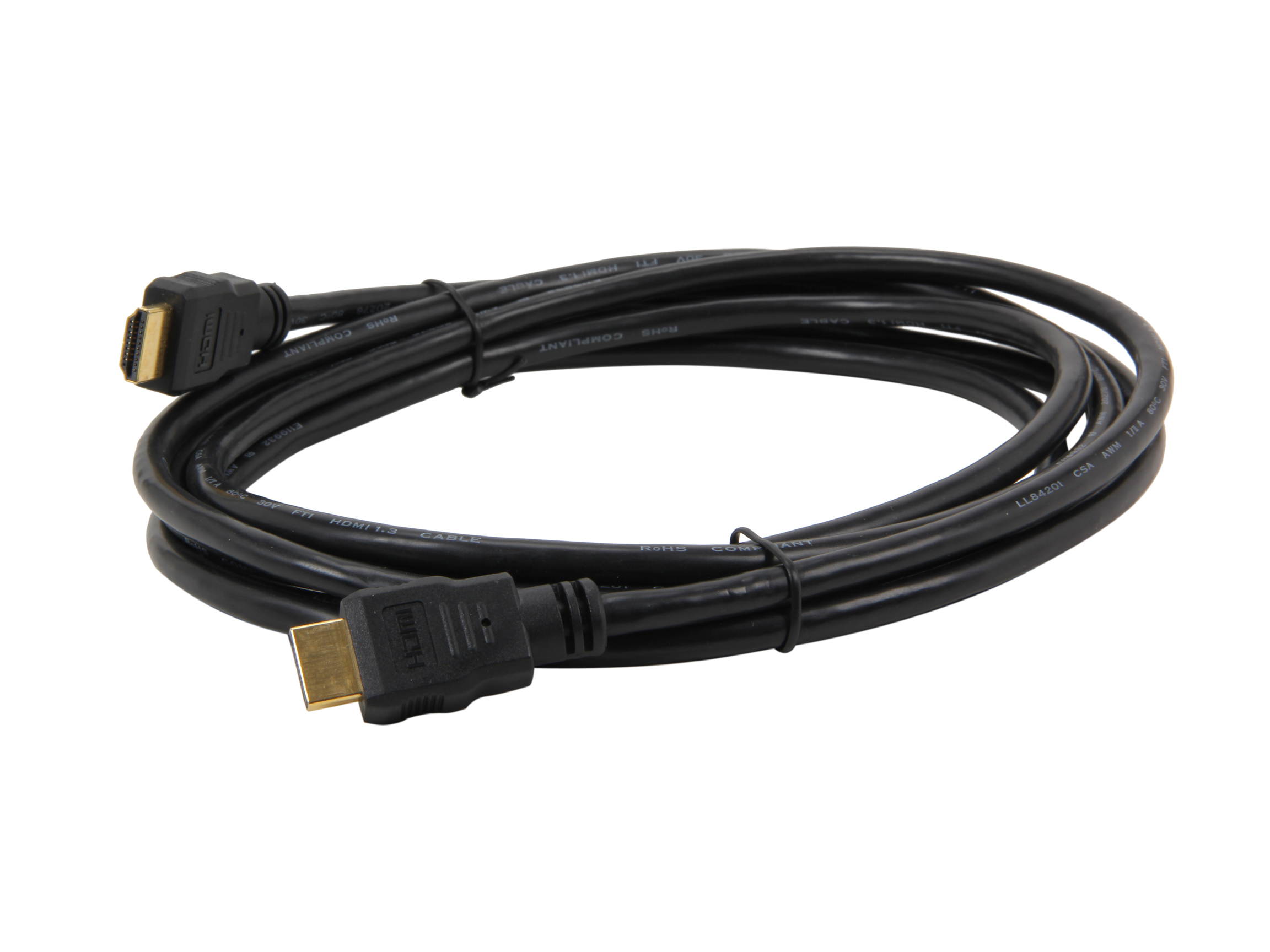 Kaybles HDMI-10BK 10 ft. Heavy Duty HDMI Cable Standard Speed with Gold Plated Connector