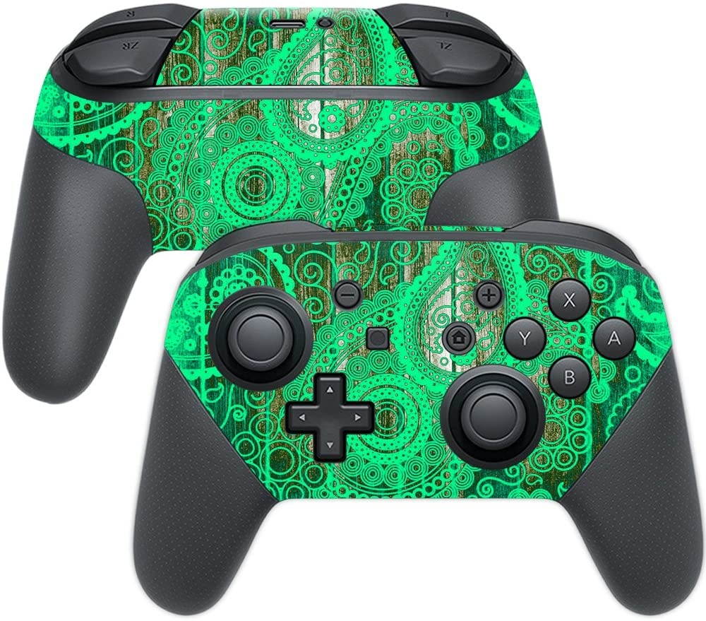 MightySkins Skin Compatible with Nintendo Switch Pro Controller - Vintage Paisley | Protective, Durable, and Unique Vinyl Decal wrap Cover | Easy to Apply, Remove, and Change Styles | Made in The USA