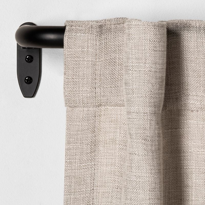 120-170" Steel Drapery Rod Matte Black - Hearth & Hand™ with Magnolia