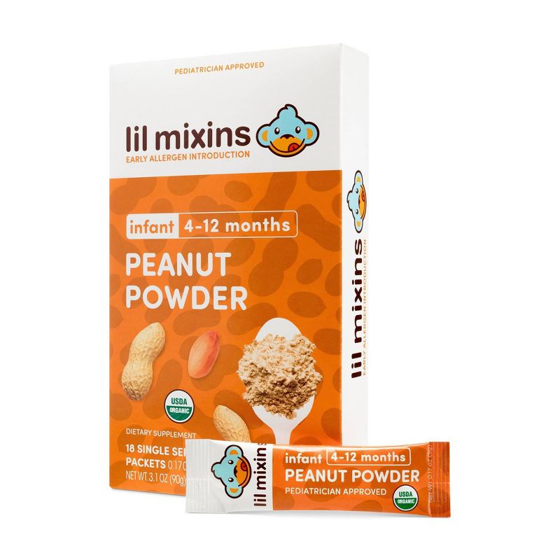 Lil Mixins Early Allergen Introduction Peanut Powder - 18ct/0.17oz Each