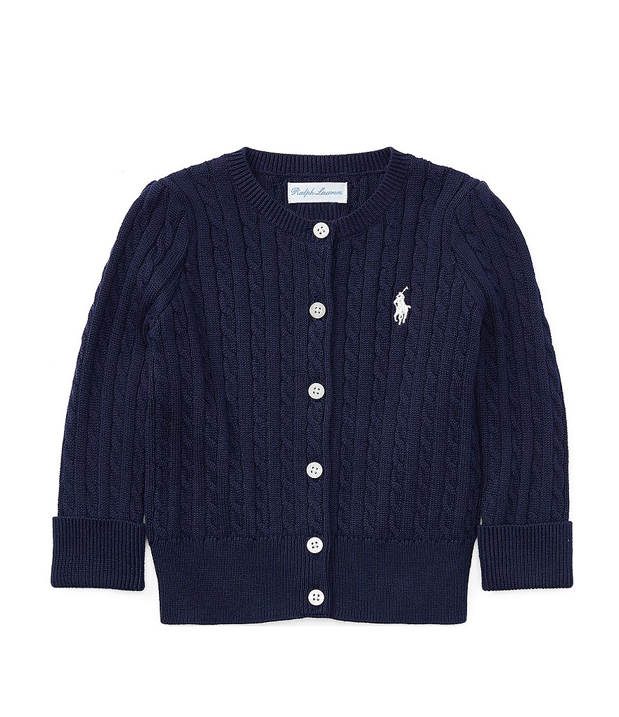 Ralph Lauren Childrenswear Baby Girls 3-24 Months Mini Cable-Knit Cardigan