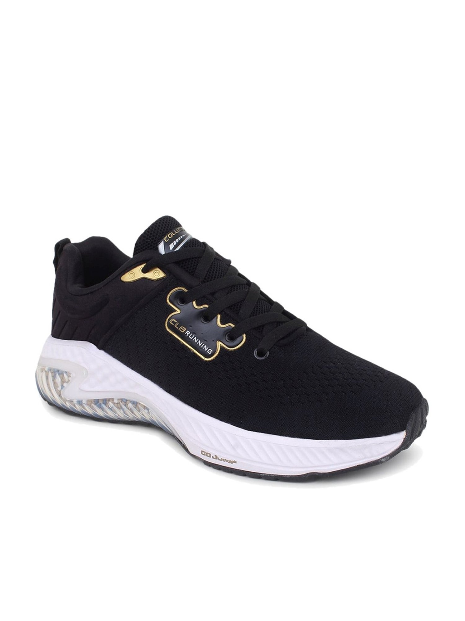 Columbus Men's Black Running Shoes