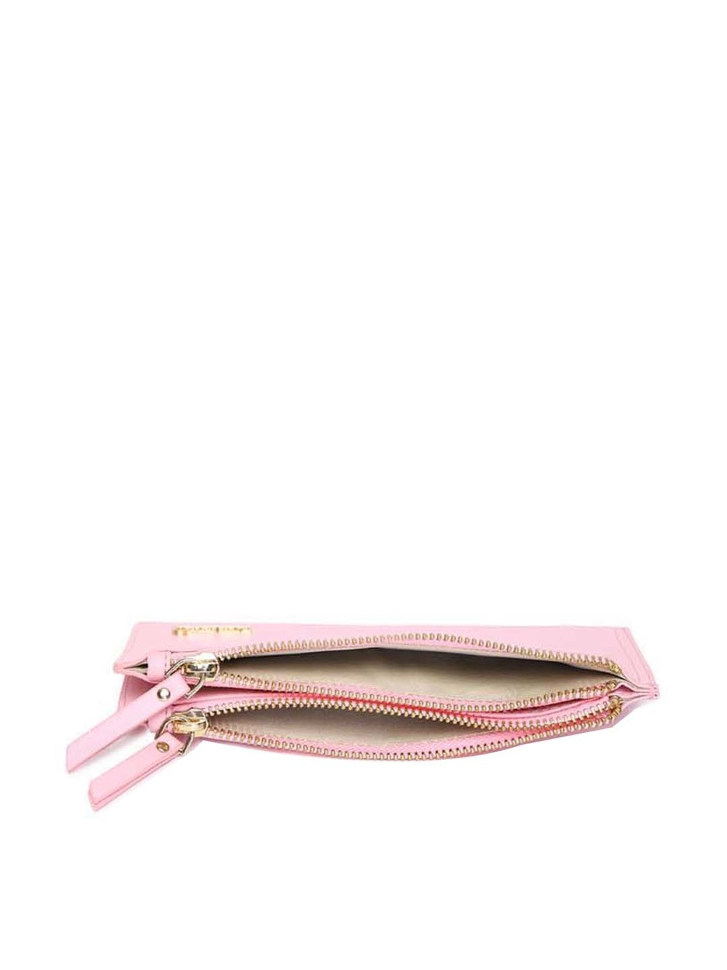 KLEIO Pink Solid Bi-Fold Wallet for Women
