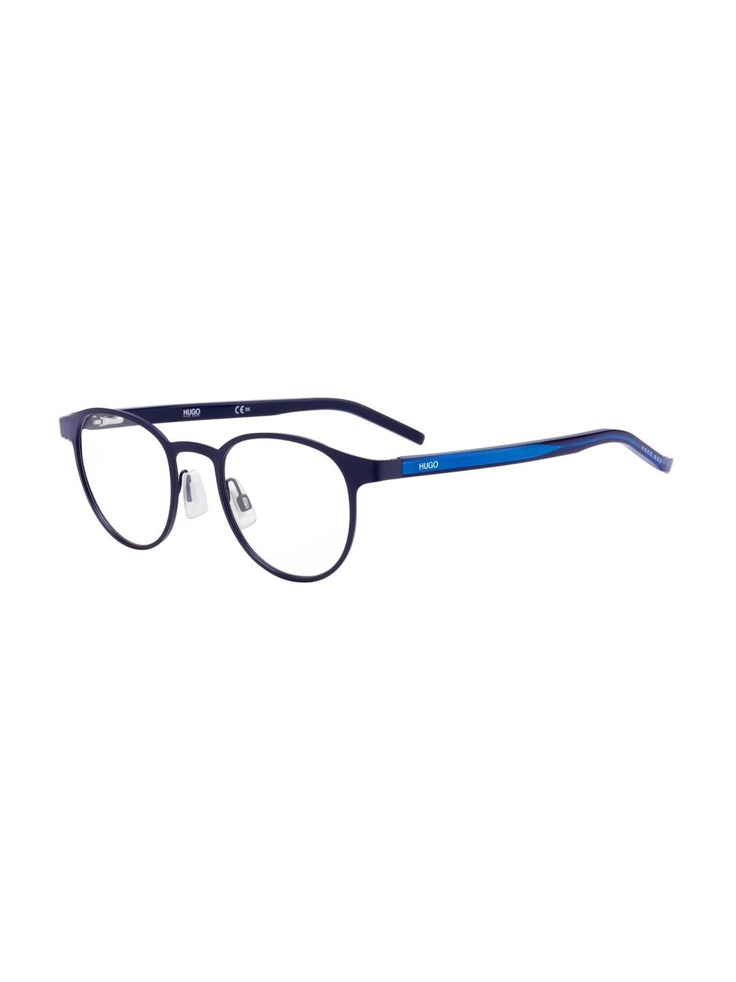 HUGO Blue Oval Eye Frames for Men