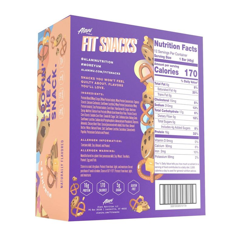Alani Nutrition Protein Bar - Munchies - 12pk