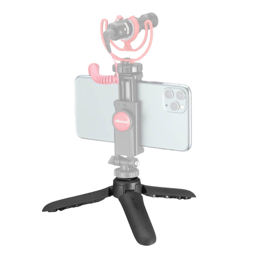 Ulanzi MT-10 Mini Tripod Handheld Monopod Max Loading 2.5KG with 1/4 Inch Screw Mount for Cell Phone ILDC DSLR Action Camera Compatible with DJI OSMO Mobile 3 Stabilizer