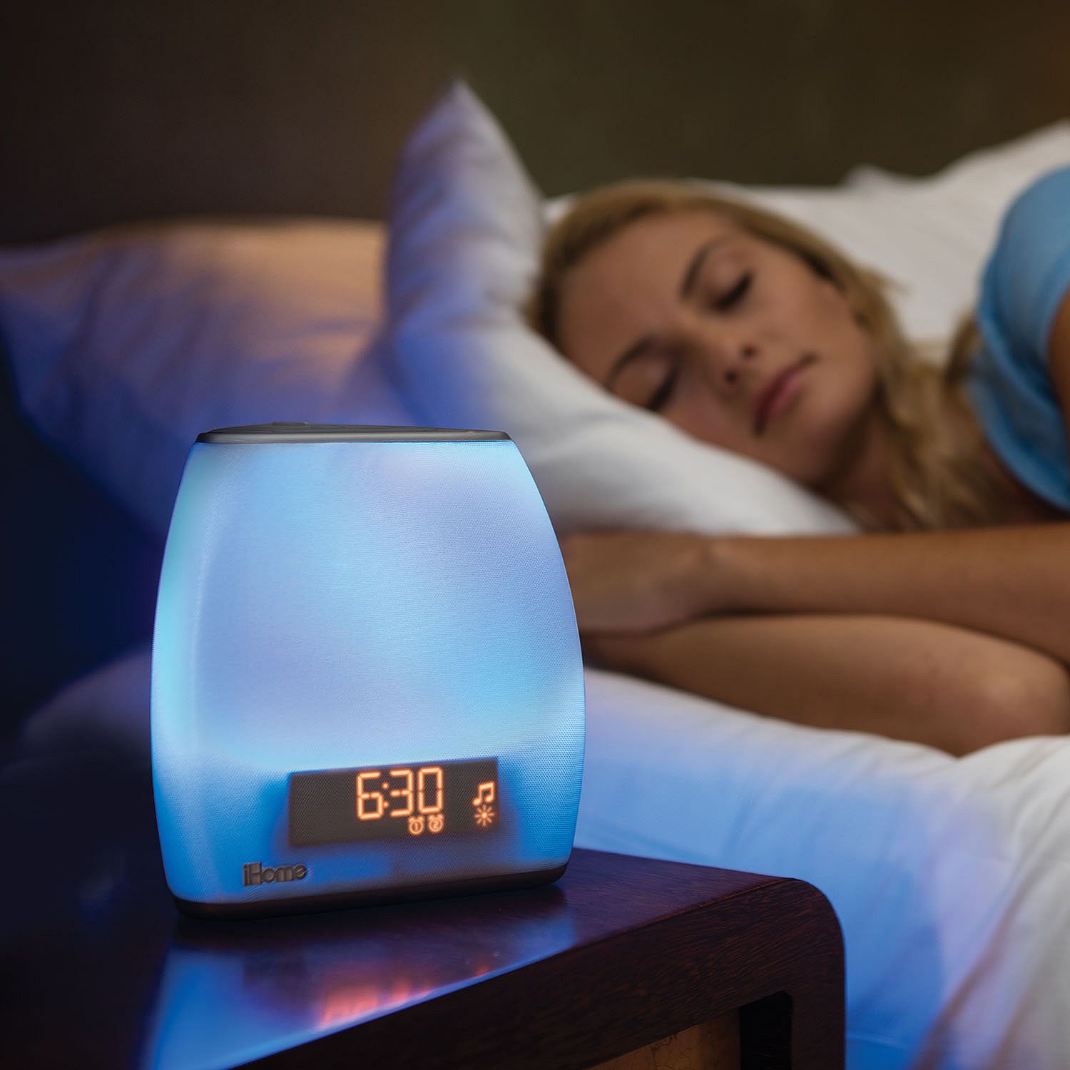 iHome Zenergy Bedside Sleep Therapy Machine with Bluetooth Clock Radio - iZBT10W