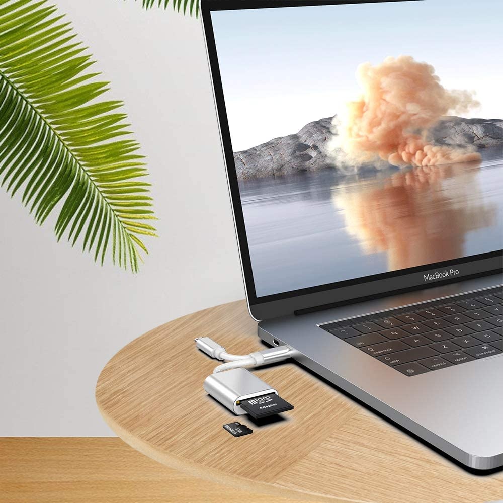 Rocketek 2 in 1 Type C+Micro USB Card Reader,Dual Slot+Plug and Play+USB 3.0+OTG Adapter+Camera Reader+ Drive Recorder+Video Reader,Compatible Mac Book/Android/Tablets/PC/Laptop/Samsung HC-TCCR2