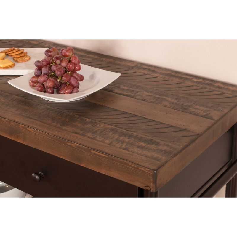 Casselberry Kitchen Cart Brown/Walnut - Hillsdale Furniture
