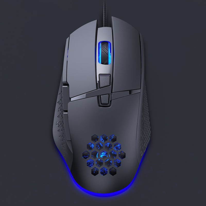 IMICE T90 Wired Mouse Hollow Luminous 8-Key 7200DPI Gaming Wired Mouse for PC Computer Tablet Laptop
