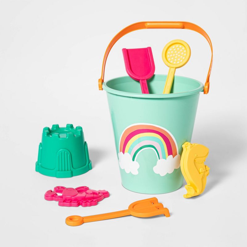 7pc Sand Bucket Set Rainbow - Sun Squad™
