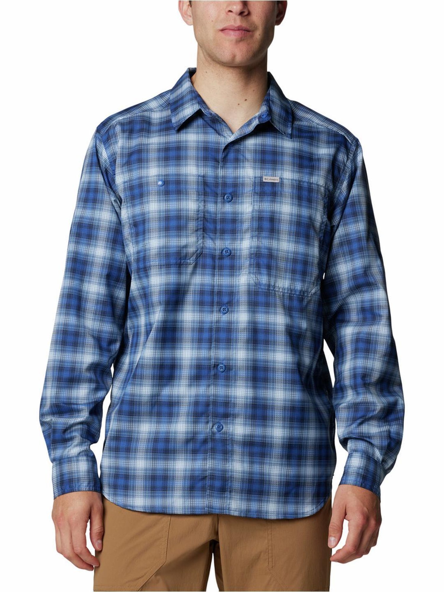 Columbia Mountain Blue Regular Fit Checks Shirt