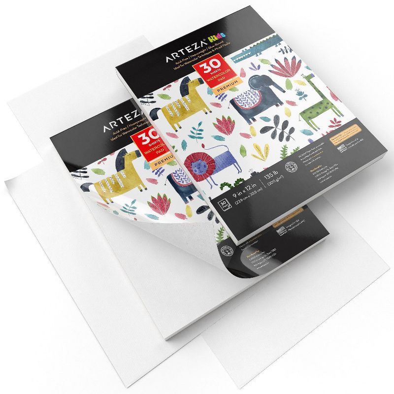 Magnani Aquarello Italia Round Watercolor Block 6.3"-White 20 Sheets