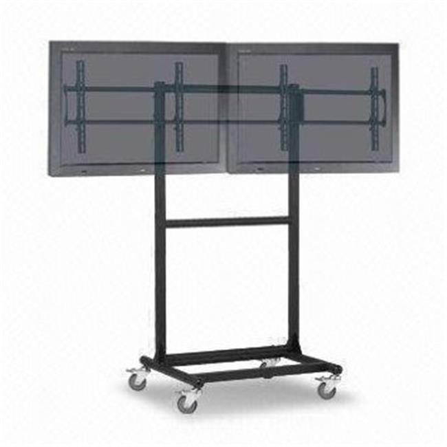 Cotytech Adjustable Mobile Dual TV Cart for 32-46 inch 1 Shelf