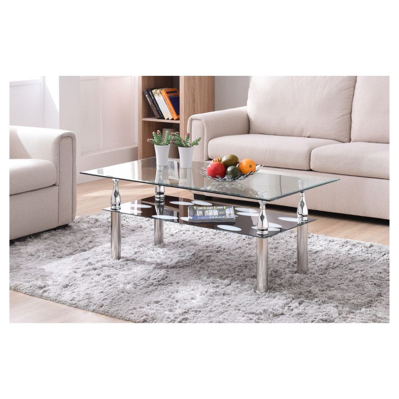 Coffee Table Clear - Hodedah Import