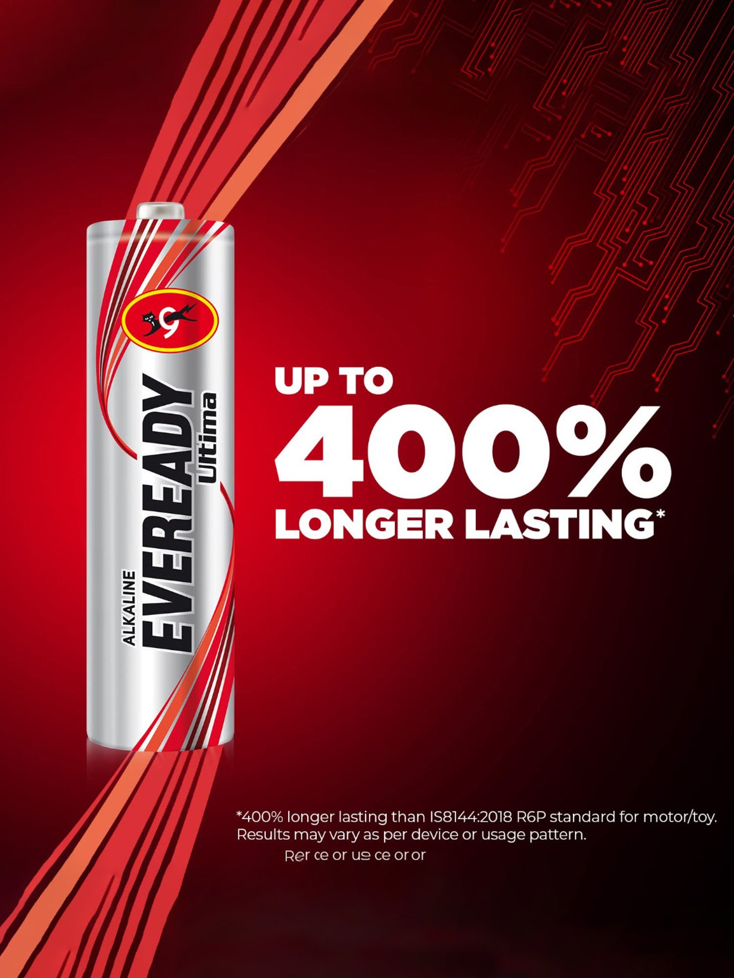 Eveready Ultima AA 2115 Alkaline Battery (Pack of 8)