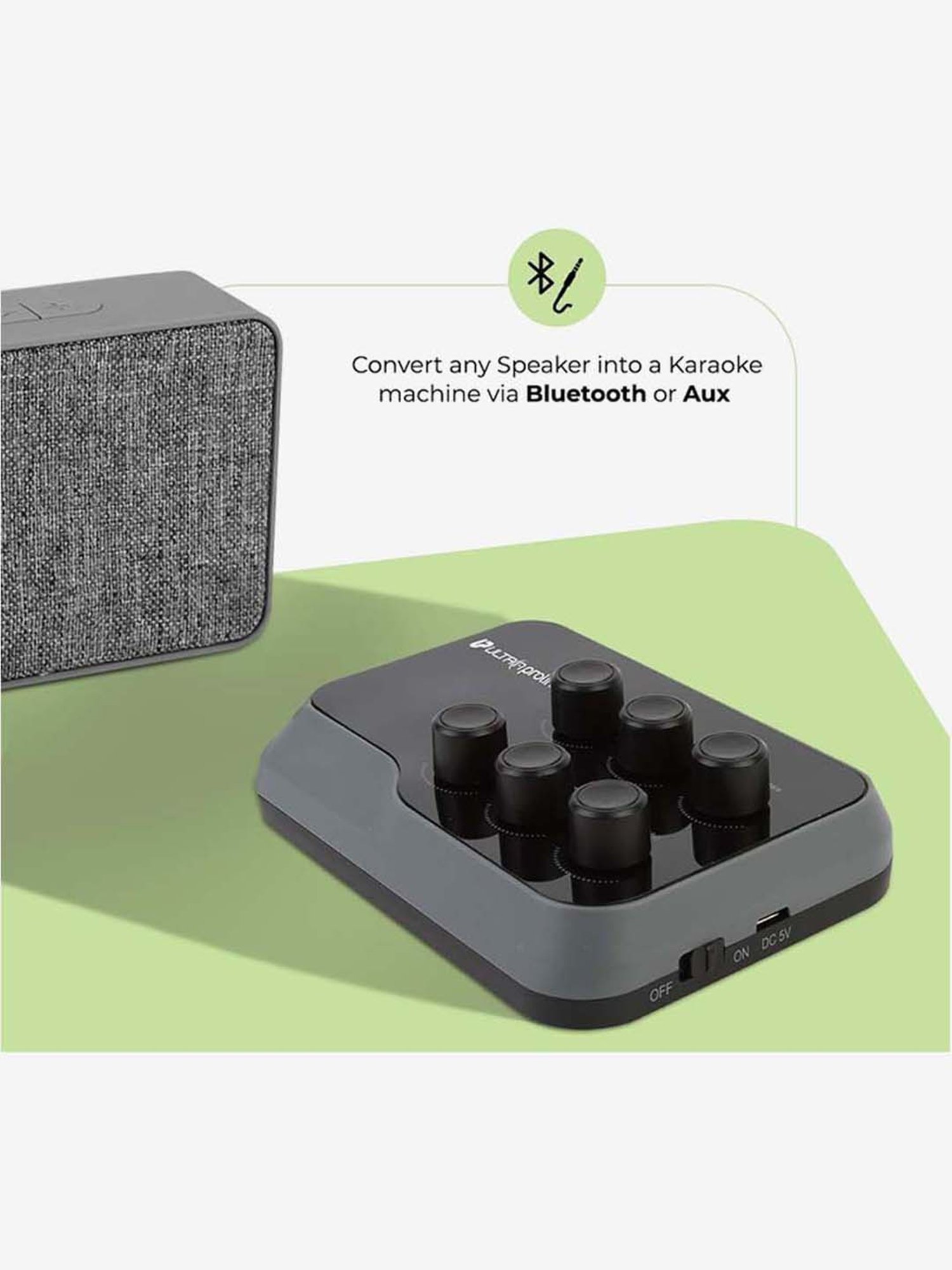 UltraProlink UM1002 Sing Along Karaoke Bluetooth Mixer With Karaoke Microphone