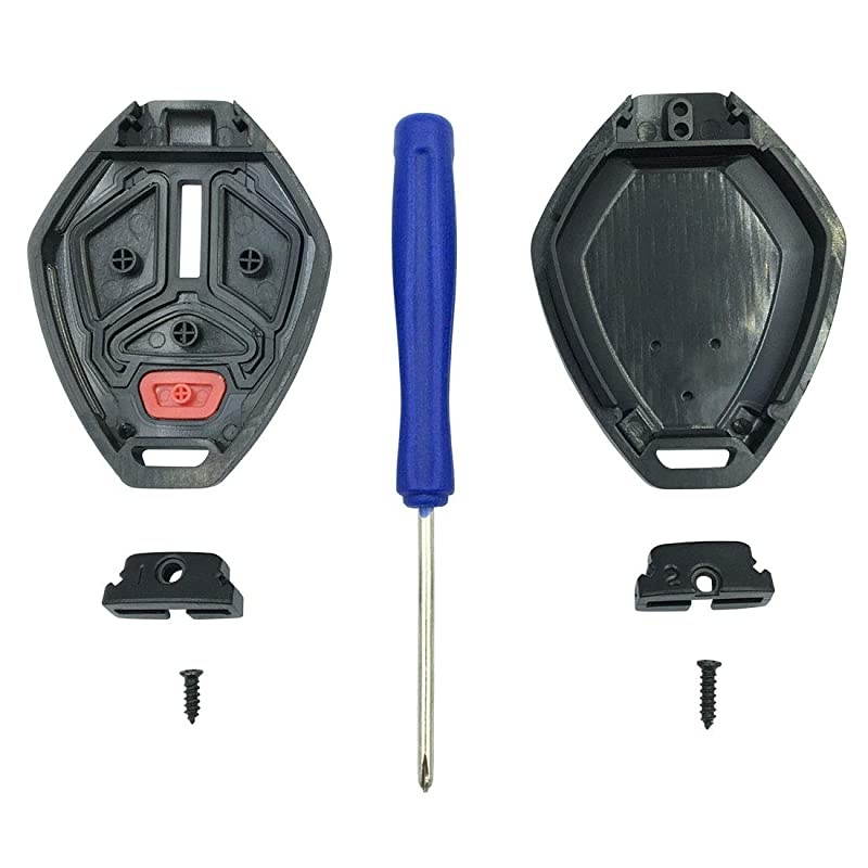 Need to Cut Key Fob Shell Case Fit for Mitsubishi Eclipse Outlander Galant Endeavor Lancer Replacement Keyless Entry Remote Car Key Fob Cover Housing with Button Pad 1pcs