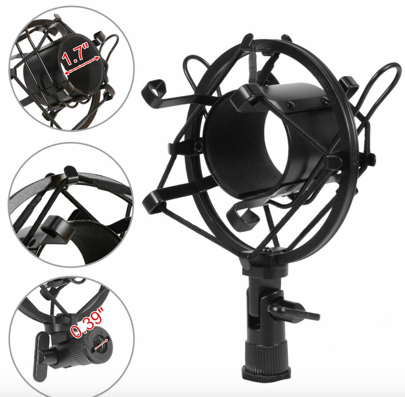 gold--BM800 Professional Suspension Microphone Kit Studio Live Stream Broadcasting Recording Condenser Microphone Set