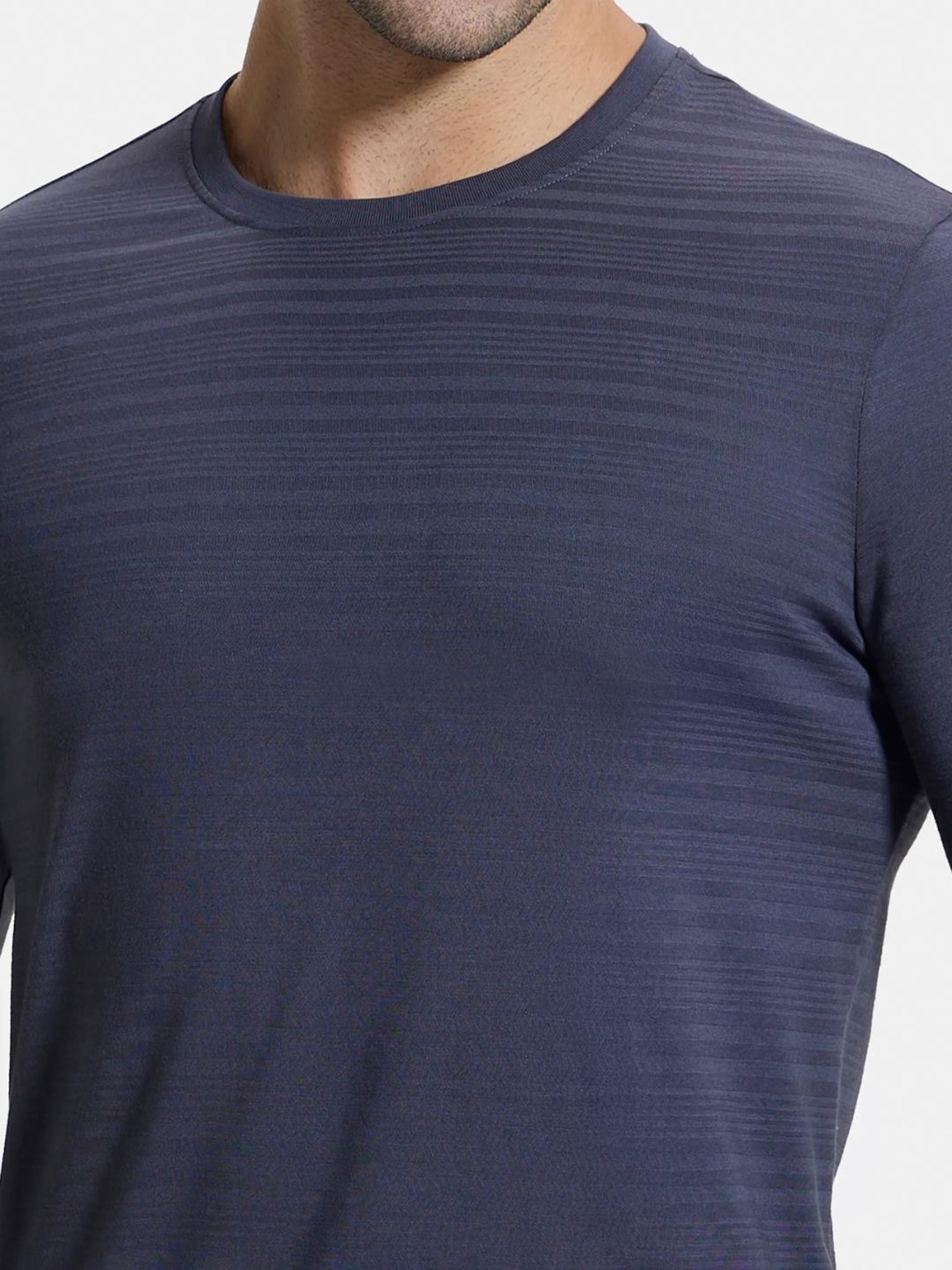 Jockey IM22 Men's Super Combed Supima Cotton Solid Round Neck Full Sleeve T-Shirt