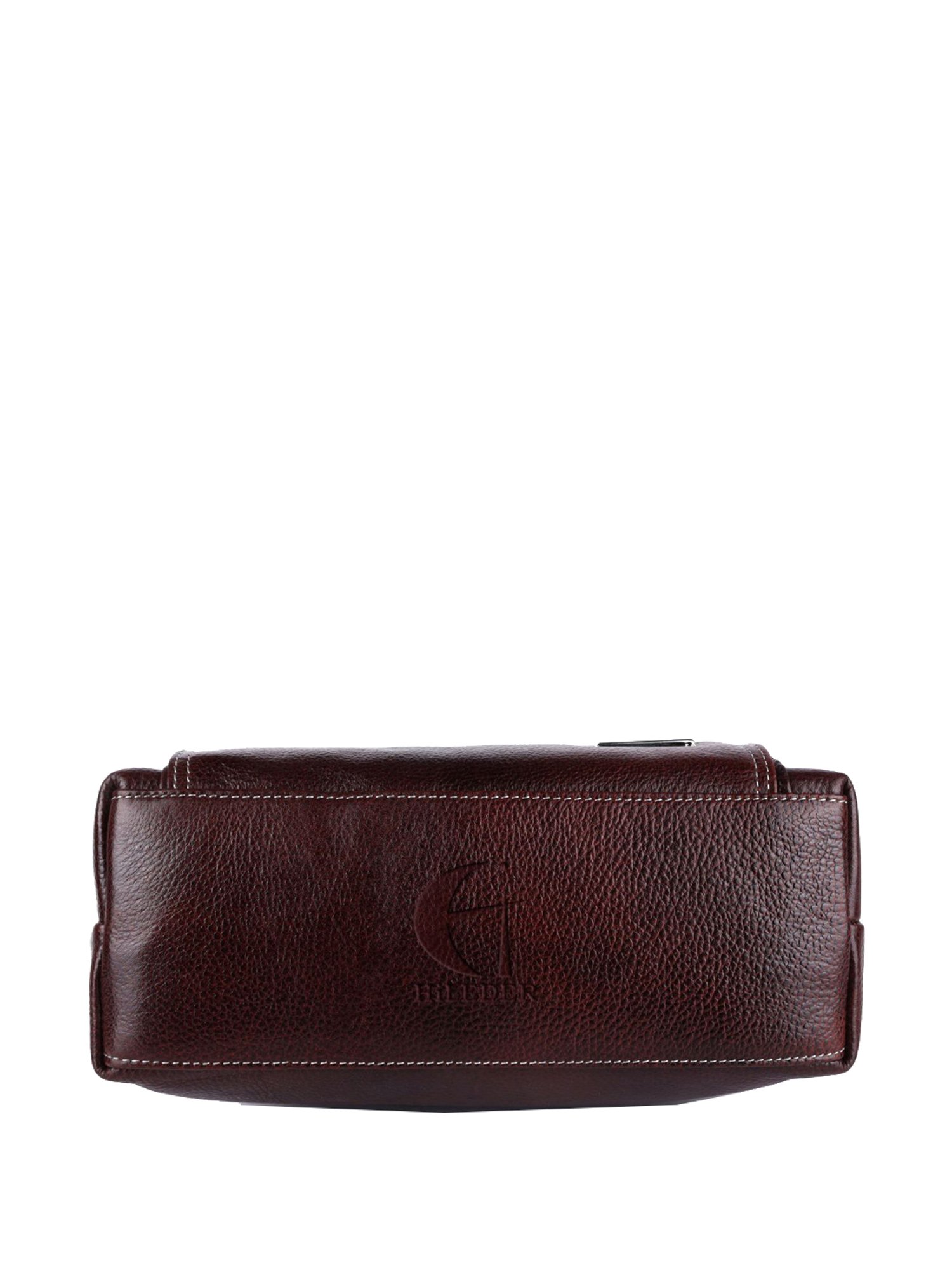 HiLEDER Brown Solid Medium Handbag