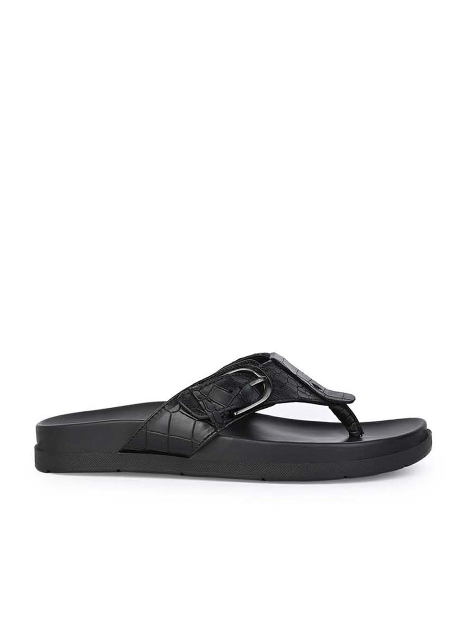 Alberto Torresi 
 Men's Black Thong Sandals