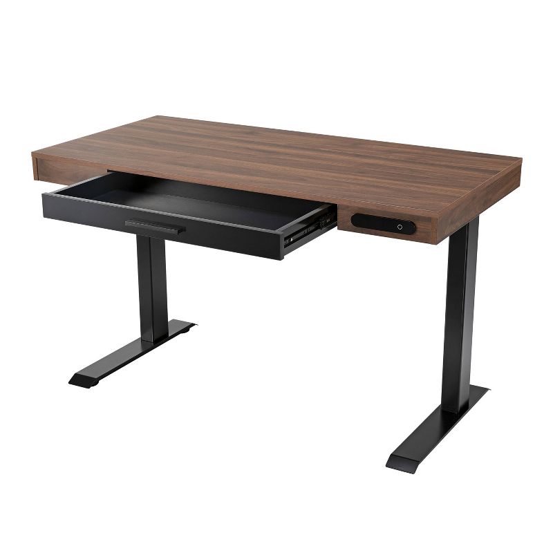 47" Adjustable Desk Walnut - Home Essentials
