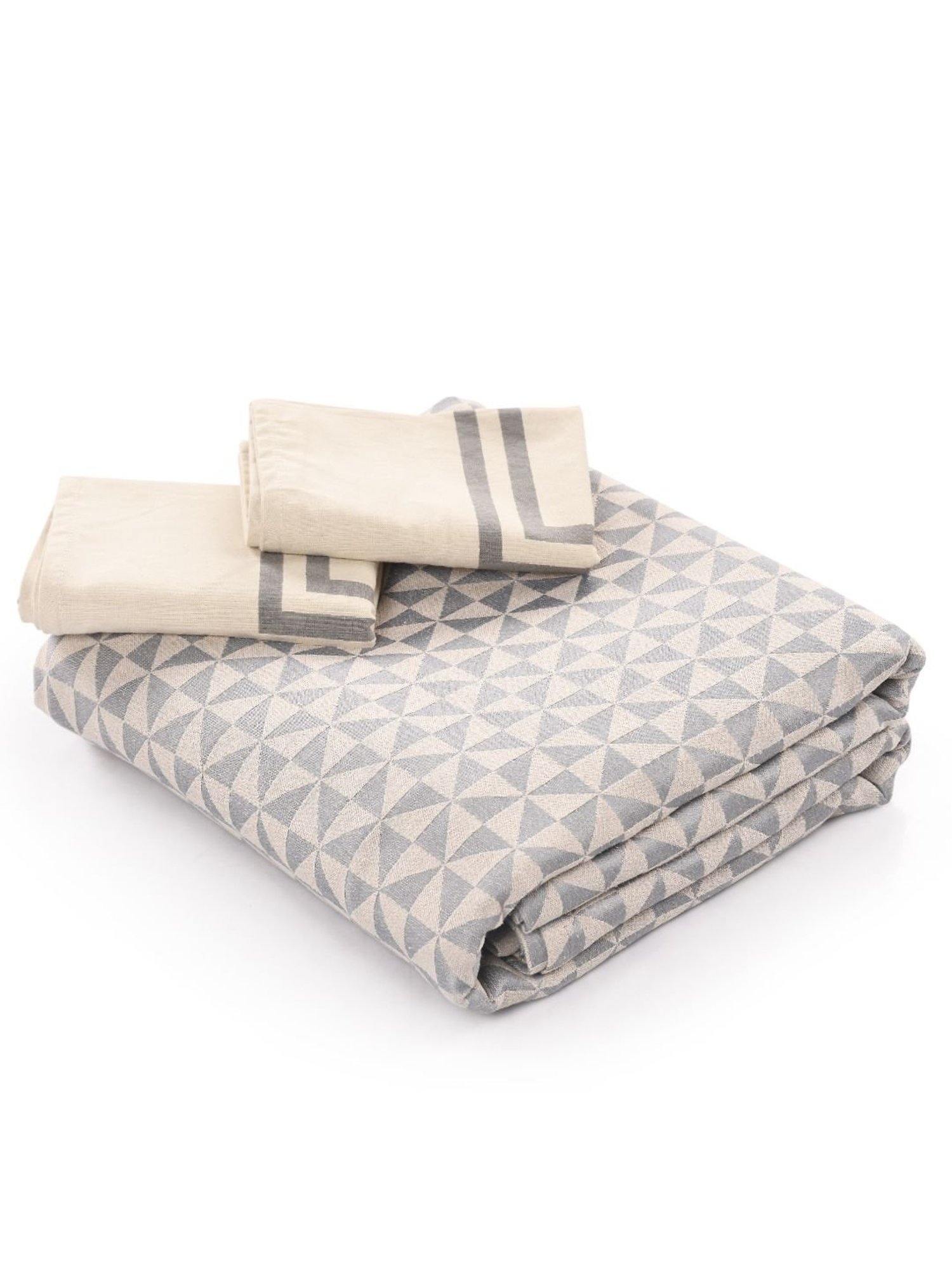 Maspar Purple 100% Cotton 200 TC Bed Sheet Set