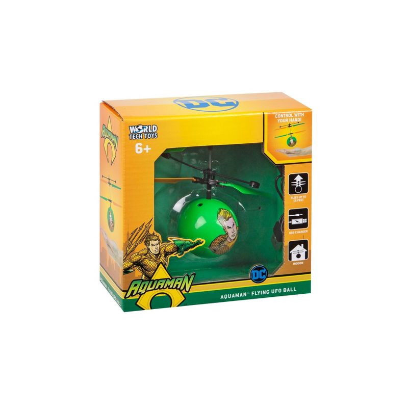 World Tech Toys DC Justice League Aquaman IR UFO Ball Helicopter