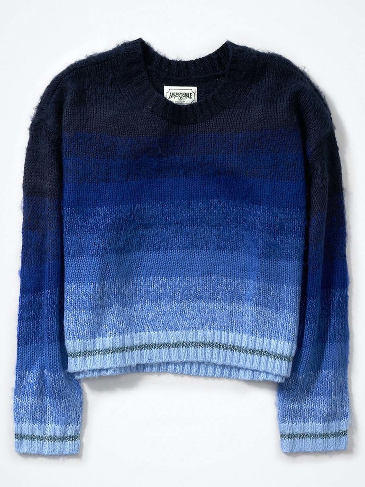 American Eagle Outfitters Blue Striped Sweaters