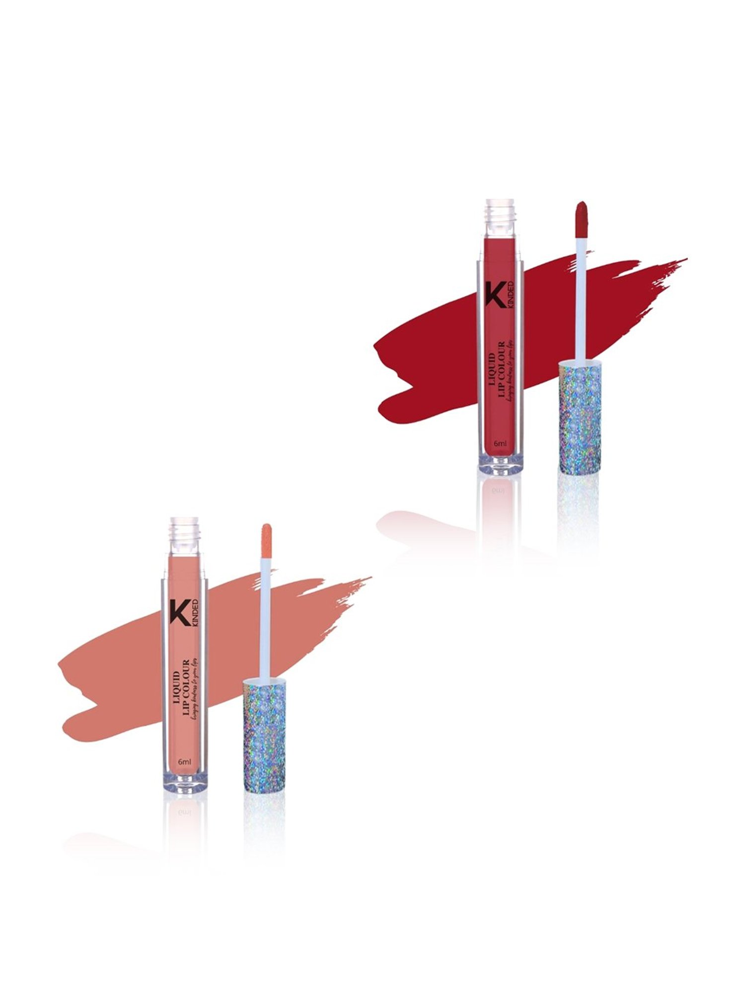 KINDED Liquid Lip Colour 09 More Maroon & 10 Perfect Nude Combo