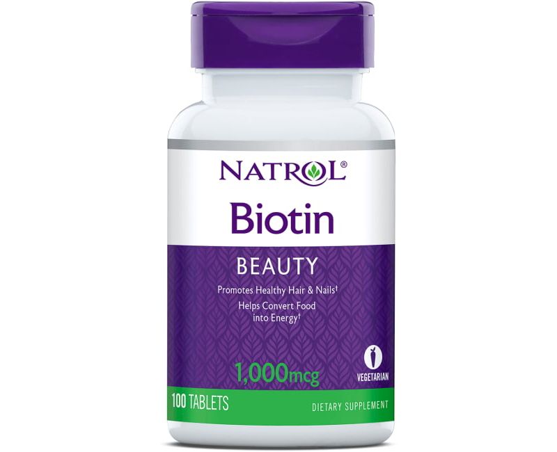 Natrol Vitamin B Biotin 1,000 mcg Tablet 100ct.