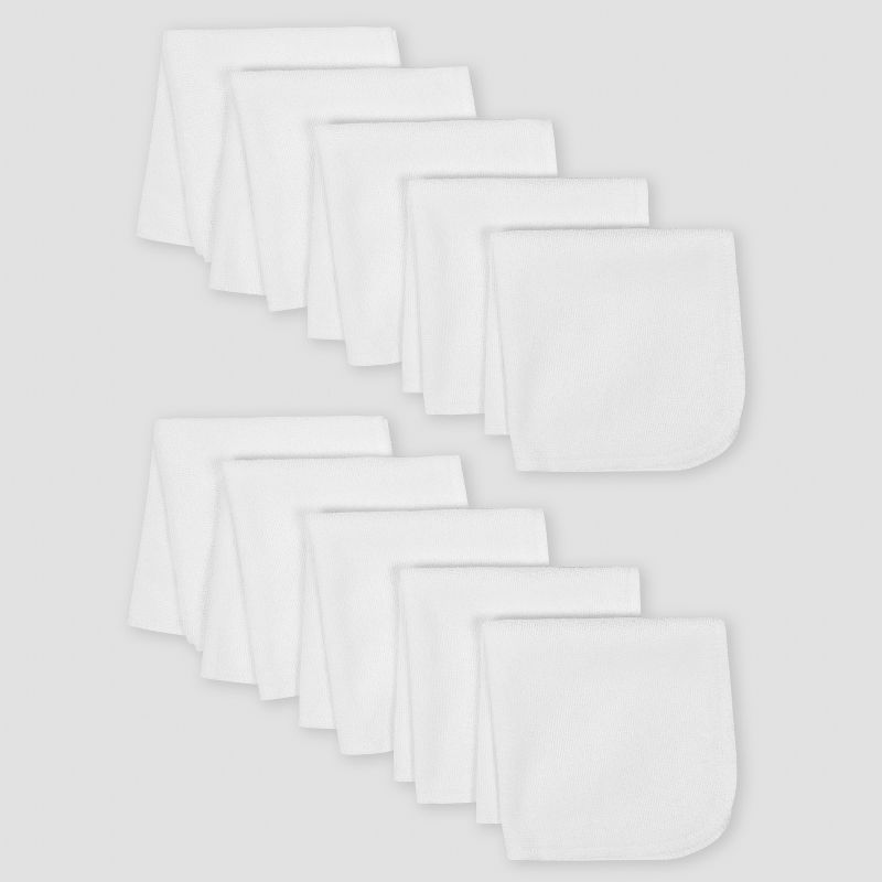 Baby 12pk Washcloth Set - Cloud Island™ White