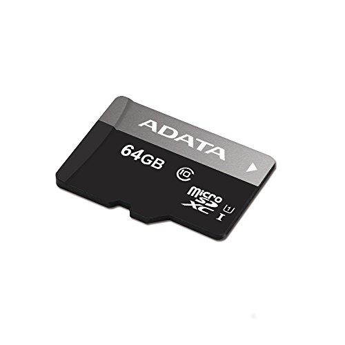 ADATA AUSDX64GUICL10-RA1 Premier 64 GB micro SDHC/SDXC UHS-I U1 Memory Card with One Adapter