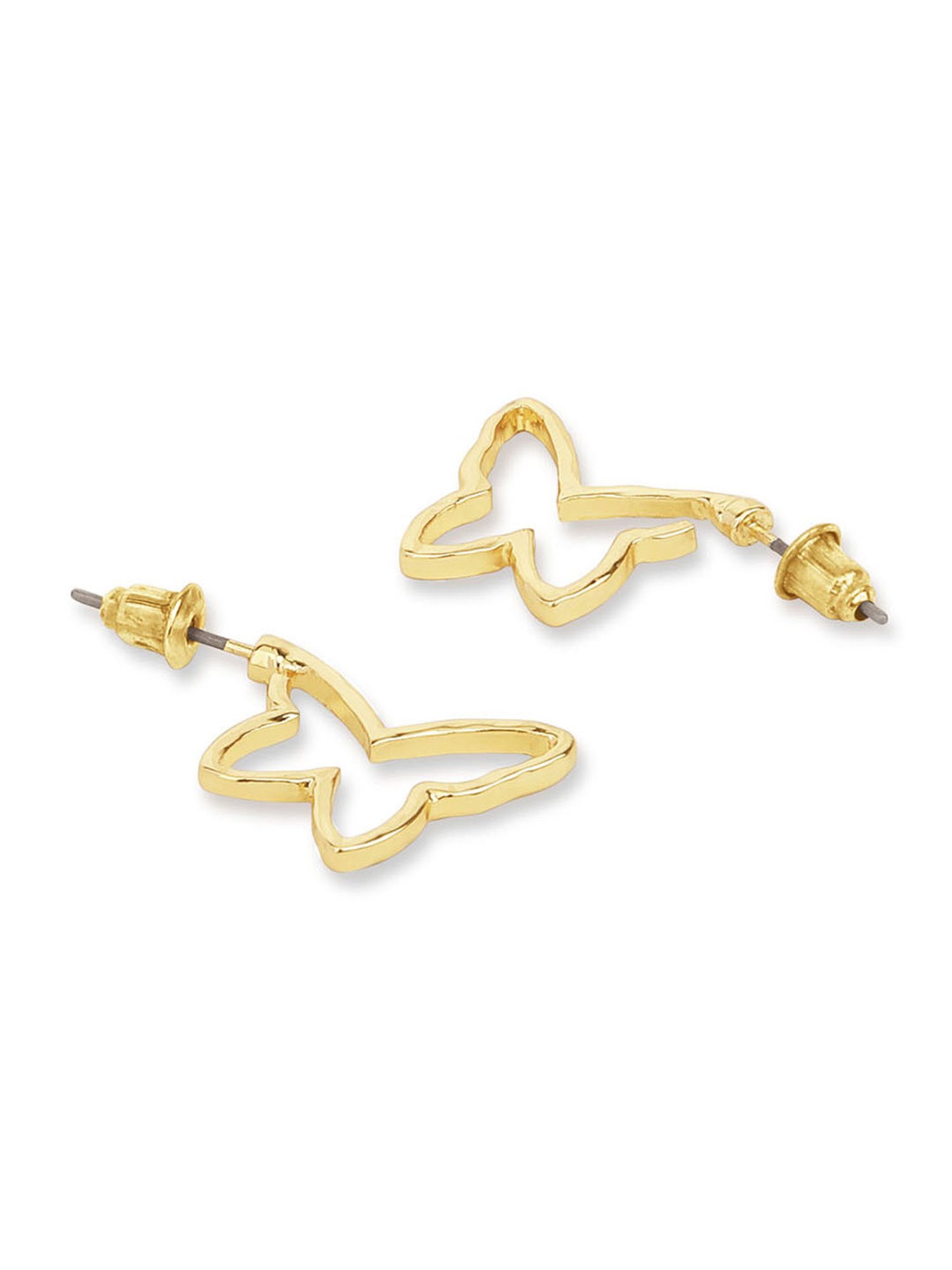 ToniQ Stylish Gold-Plated Butterfly Stud Earing For Women