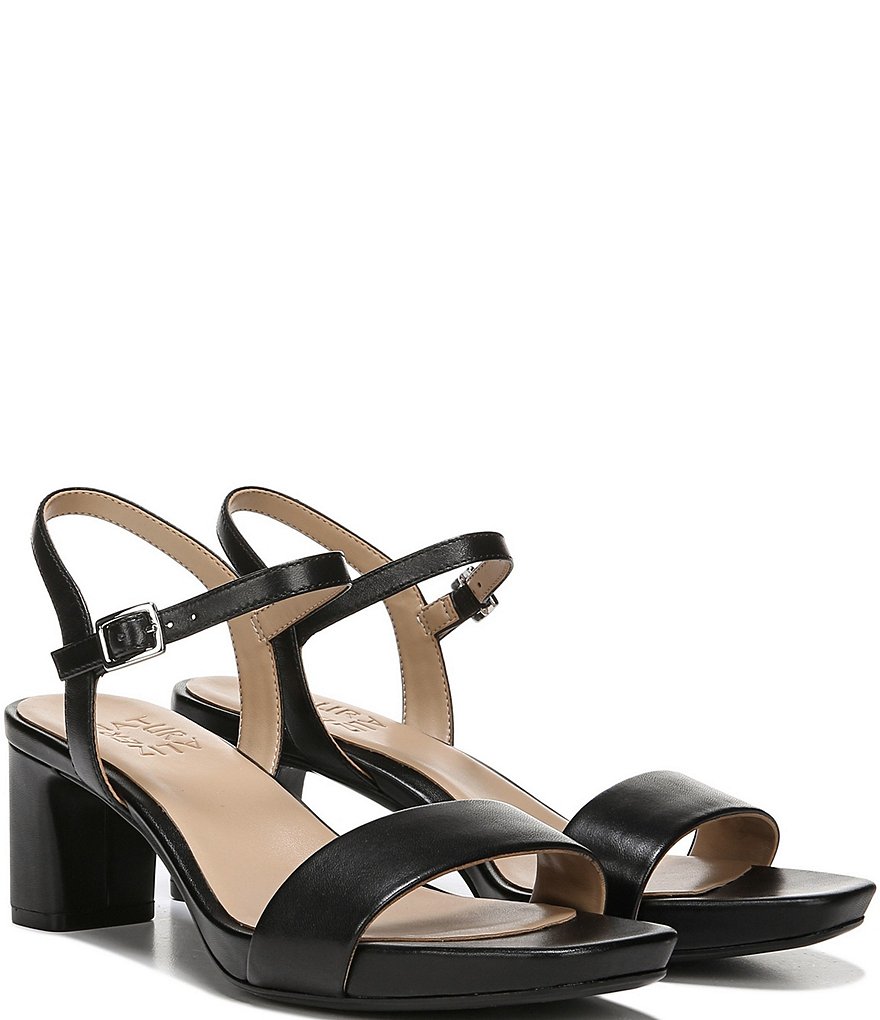 Naturalizer Ivy Leather Block Heel Dress Sandals