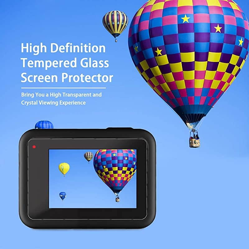 6pcs  Screen Protector for GoPro Hero 8 Black Tempered Glass Screen Protector + Tempered Glass Lens Protector +Small Display Film for Go Pro Hero8 Action Camera