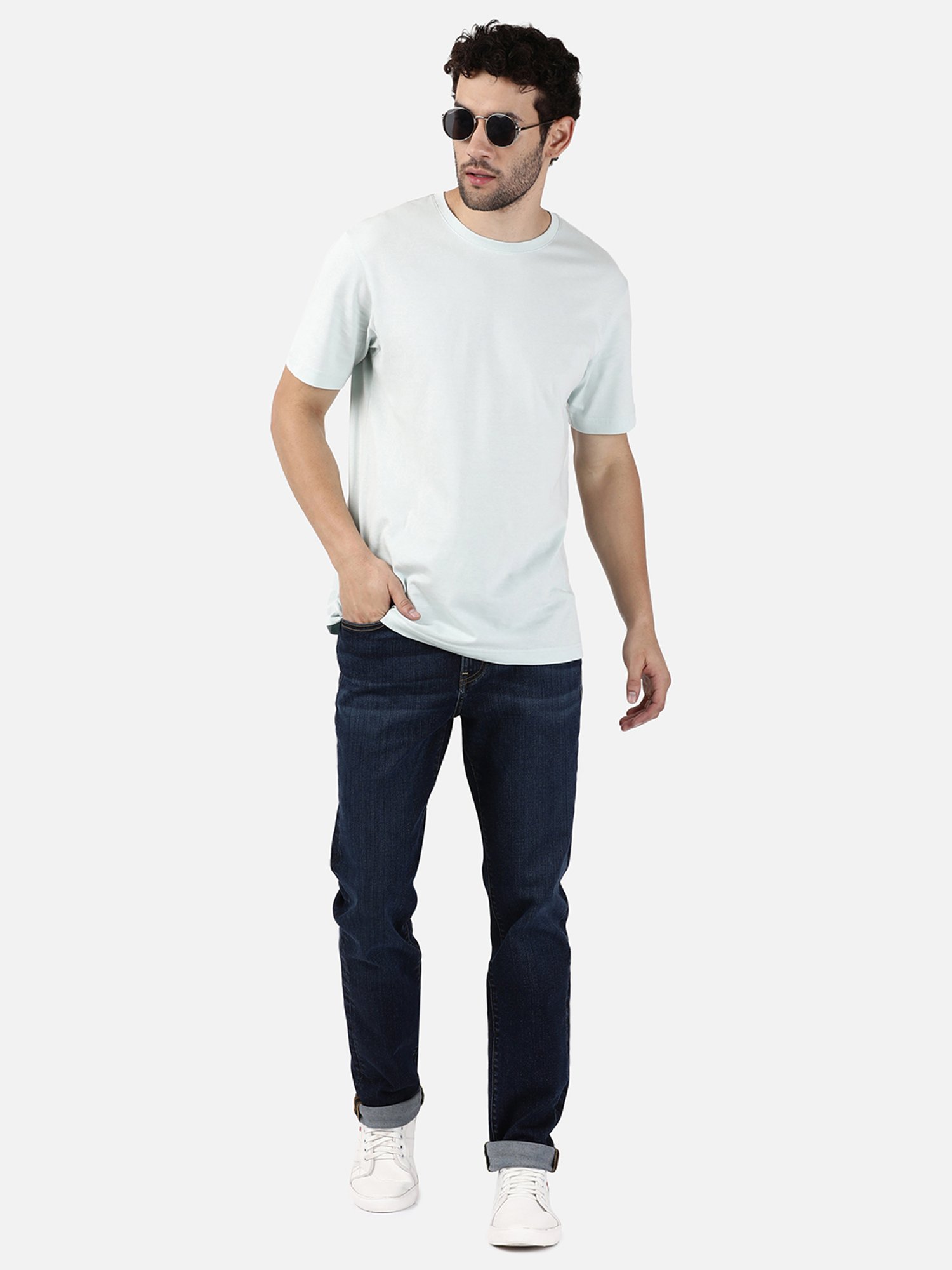 Passion Blue Slim Fit Lightly Washed Jeans