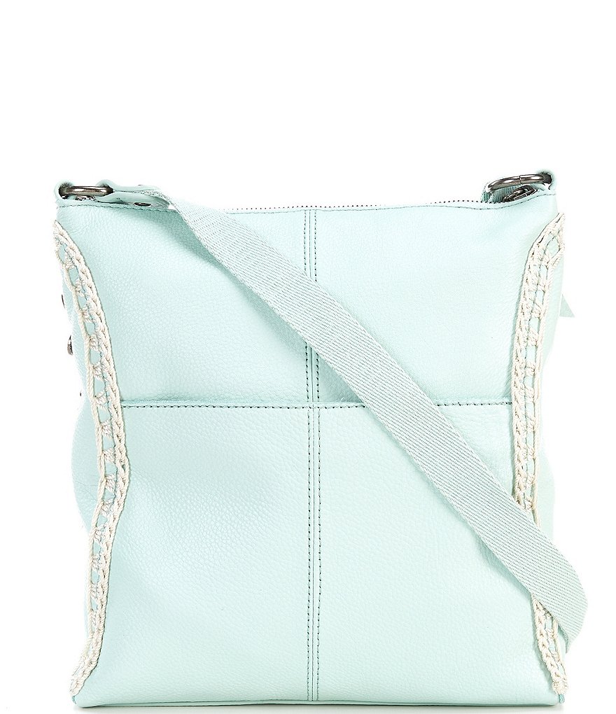 The Sak Lucia Leather Hand-Crochet Crossbody Bag