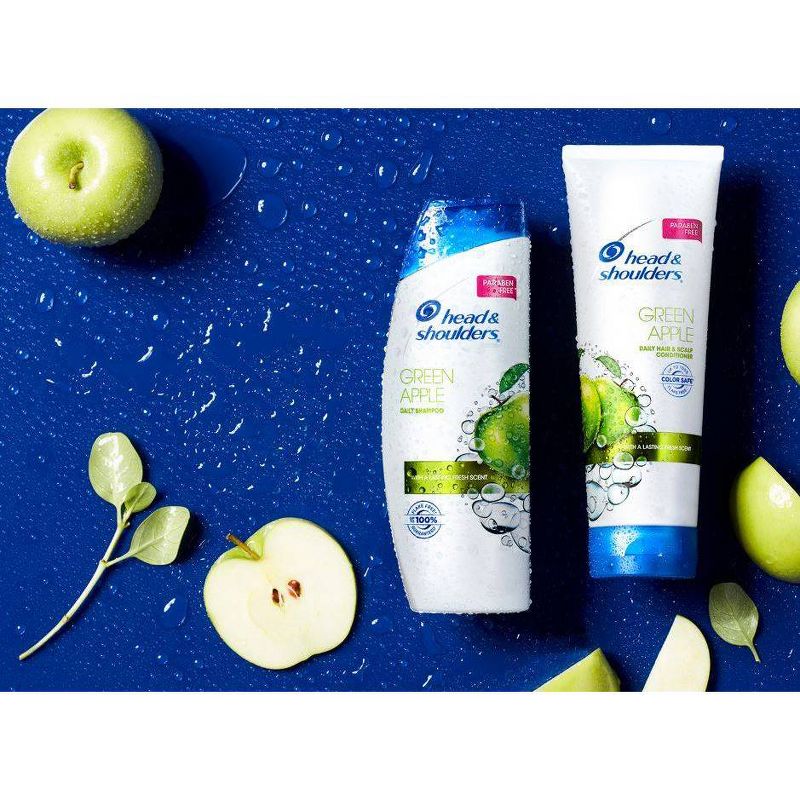 Head and Shoulders Green Apple Daily-Use Anti-Dandruff Paraben Free Shampoo, 32.1 fl oz
