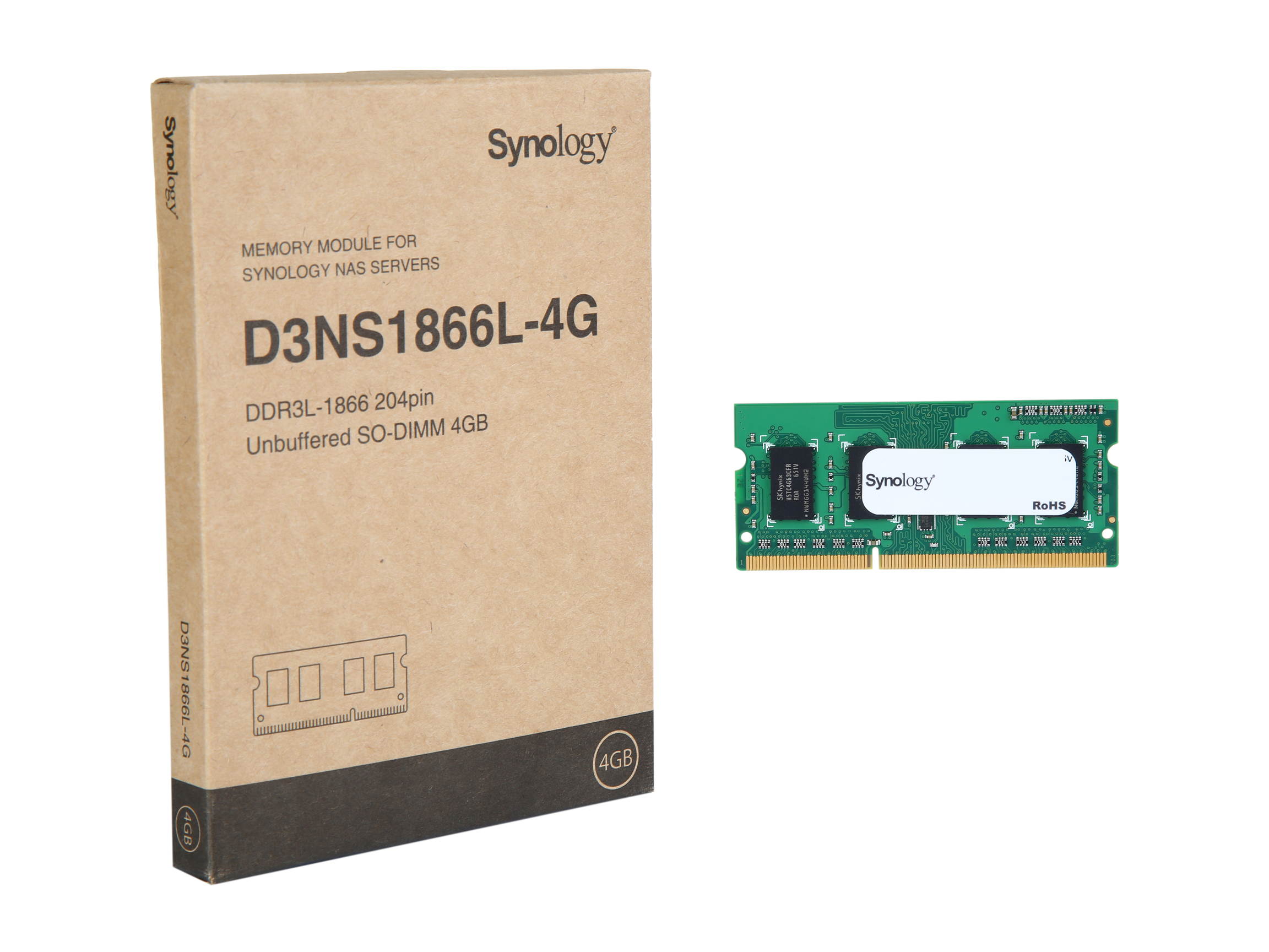 Synology RAM DDR3L-1866 SO-DIMM 4GB (D3NS1866L-4G)
