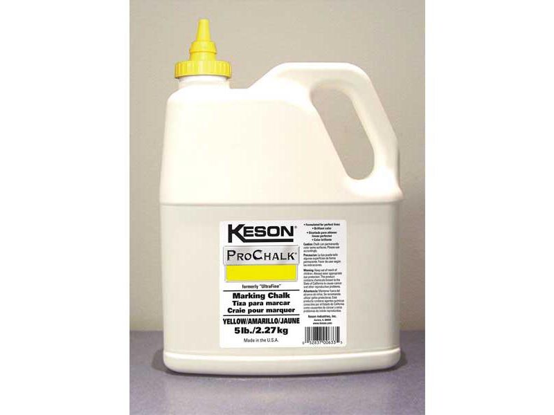 KESON 105Y Marking Chalk Refill,Yellow,5 Lb