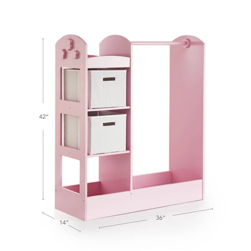 42" Kids' Dress Up Storage Cubby Pink - Guidecraft