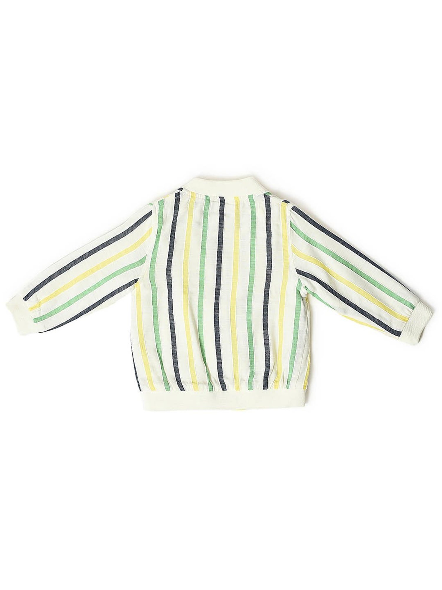 MiArcus Kids Cream Striped Jacket