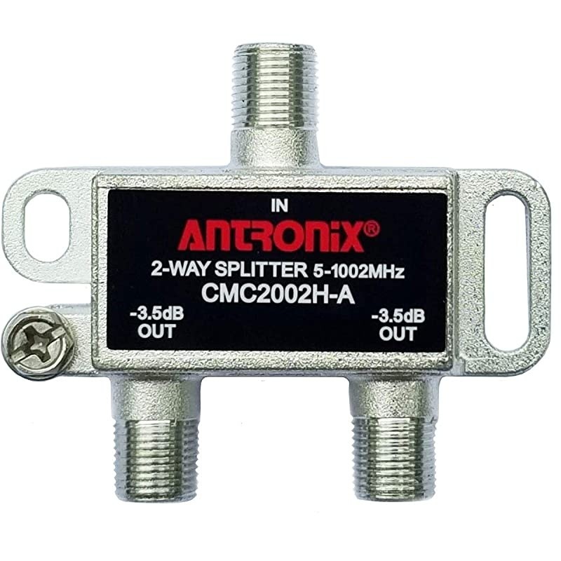 Modem & MOCA Premium Coaxial 2-Way Splitter Ideal for Bidirectional RG-6 RG-59 Communications