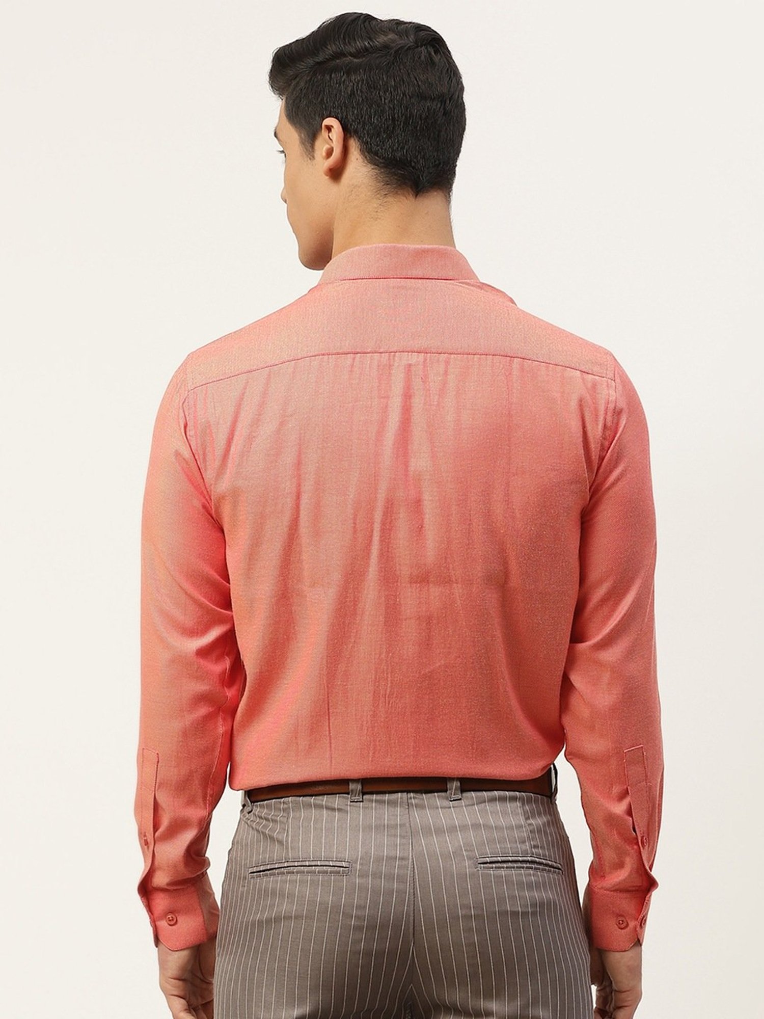 Sojanya Coral Cotton Regular Fit Self Pattern Shirt