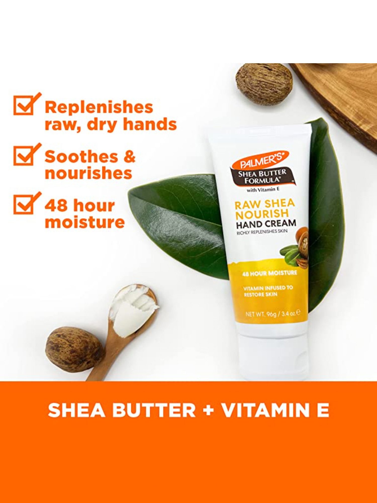 Palmer's Shea Butter Formula with Vitamin E Raw Shea Nourish Hand Cream - 96 gm