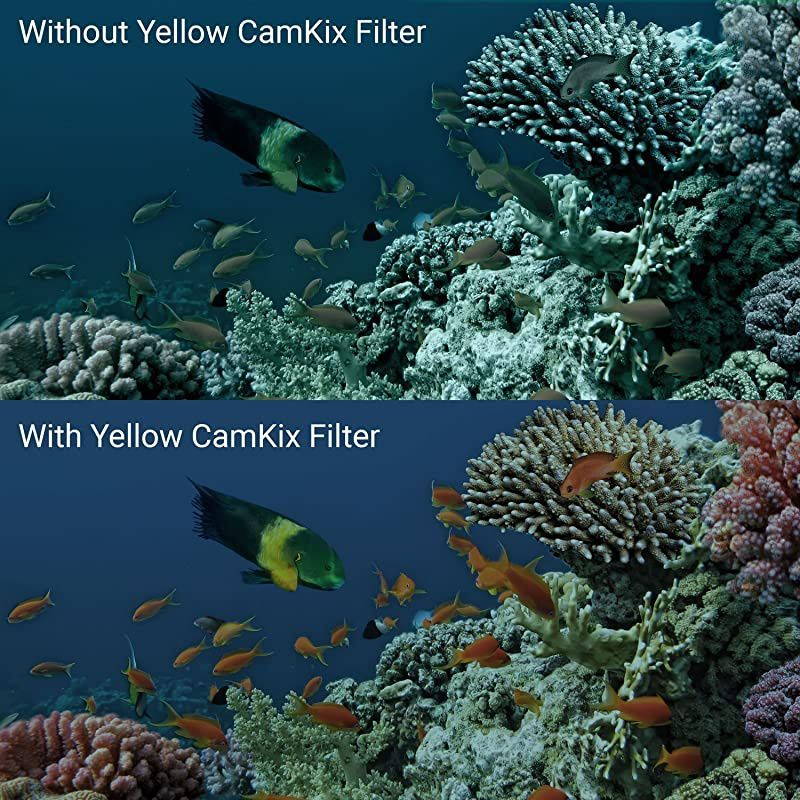 Diving Lens Filter Kit Compatible with GoPro Hero 5 and Hero 4 Session Camera Enhances Colors for Various Underwater Video and Photography Conditions