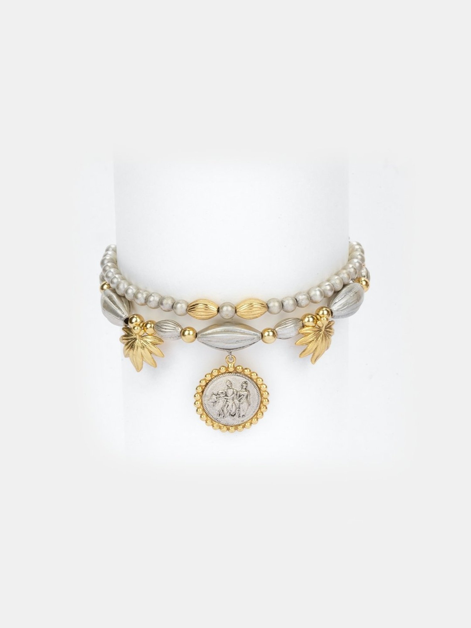 Shaya 92.5 Sterling Silver Preethi Coin Bracelet for Women